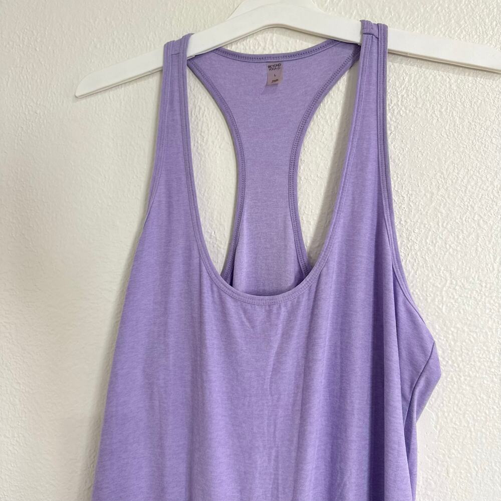 Beyond Yoga Featherweight Hang Loose Jumpsuit Lilac Lounge Wide Leg Size Large - Picture 3 of 7